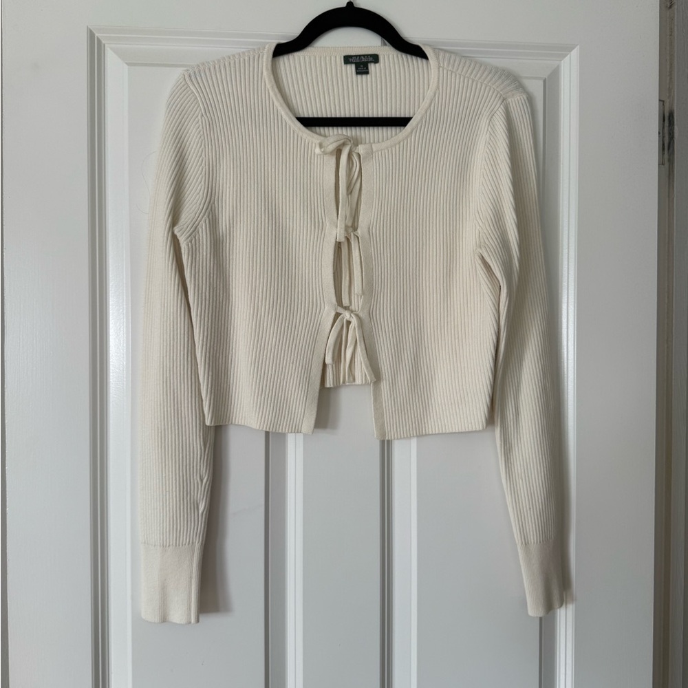 Wild Fable Cream Cardigan Sweater